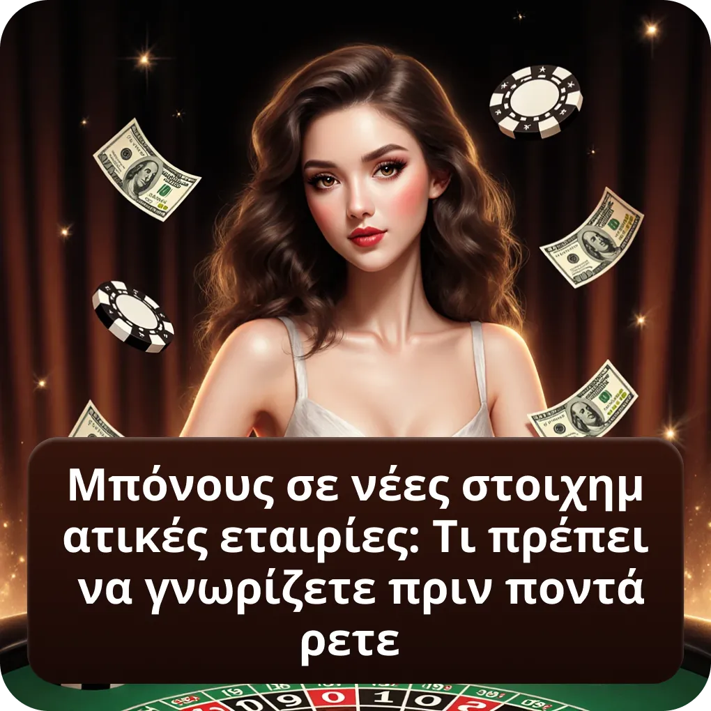 Μπόνους σε νέες στοιχηματικές εταιρίες: τι πρέπει να γνωρίζετε πριν ποντάρετε